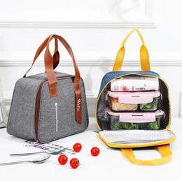 Keep Warm Lunch Bag Outdoor Outing Fruit Sushi Lunches Box Bag Portable Aluminium Foil Waterproof Handbag Food Fresh Storage Bags bb0223