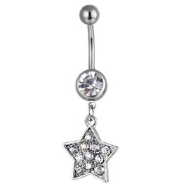 Navel Bell Button Rings D0078 1 Colour Clear Star Belly Ring Nice Style With Piercing Body Jewlery Jewellery Drop Delivery Dhgarden Dh7Oj