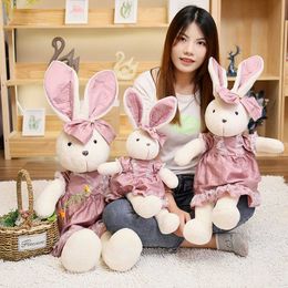 Little rabbit doll plush toy cute sleeping throw pillow birthday gift action figure Cartoon Cloth T230223