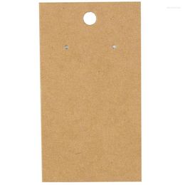 Jewelry Pouches Cards 200-Pack Earring Card Holder Display For Ear Studs Earrings Kraft Color 3.5 X 2 Inches
