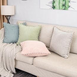 Pillow Throw Case Ultra Soft Smooth Visible Zipper Decorative Sofa Cover For Living Room