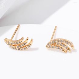 Stud Earrings ESSFF Unique Design For Women Girls CZ Statement Earring Lover Gifts Wholesale