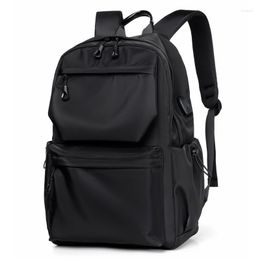 Backpack School For College Students Boys Schoolbag Large Capacity Daily Work Travel 15.6 Inch Laptop Computer Backpacks Black