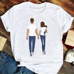 Women's T Shirts Women Summer Tshirts Clothes Graphic Top Lady Print Female Tee T-Shirt 90s Mother Mom Mama Happy Life Printing