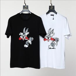 French luxury stylist Polo shirt Luxury Italian men and women crewneck short sleeve fashion cartoon pattern print casual men summer T-shirt loose version available