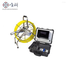 Vicam Pipe Inspection Camera System 40mm With Dia 7mm Fiberglass 60m/80m Cable Reel Made In China