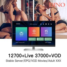 Części telewizyjne xxx M3U 25000Live VOD Program Stabilny 4K HD Premium Bezpłatny test Dino TV kod Android Smart TV Europe Hiszpan