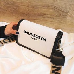 Clearance Outlets Online Handbag trendy female spring and summer simple wide belt single texture messenger sales