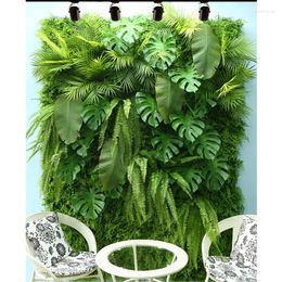 Decorative Flowers Artificial Lawn Plant Wall Christmas Wedding Decoration / El Store Background Home