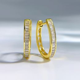 Lover Heart Moissanite Diamond Hoop Earring 100% Real 925 sterling silver Party Wedding Earrings for Women Engagement Jewellery Dangle