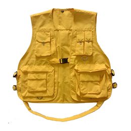 Men's Vests Tactical Vest Men Women Fishing Pockets Jacket Travelling Camping Outdoor Waistcoat LXXL 230223