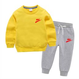 New Clothing set For Boy Toddler boys Clothes Outfits cotton 2pcs Sport Wear Little child hoodie1-13 Years infant suit Autumn Brand LOGO Print