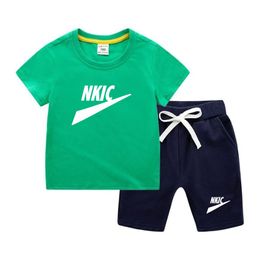 Children Short Sleeve Set Summer Boy Cotton T-shirt Girl Shorts Infantil Clothing Kids Wear Girl Set Baby Clothes