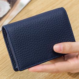 Wallets AETOO Simple Multi-functional Leather Small Card Bag Purse Men And Women Creative Portable Business Storage