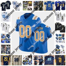 NCAA Custom UCLA Bruins Stitched Football Jersey 37 Quentin Lake 23 Chase Cota 86 Michael Ezeike 50 Tyler Manoa Devin Kirkwood Logan Loya