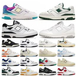 New 550 b550 men's and women's sports shoes new ballance shoes classic white green cream black silver UNC sea salt Au Lait rich Paul sports shoes top designer casual shoes.