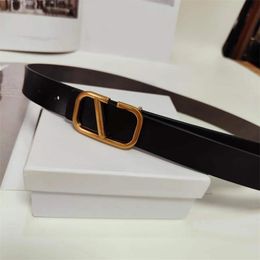 V buckle designer belt multicolor Belts for women no fade hardware 2.5cm adjustable size solid Colour cintura brass letter smooth leather mens luxury belt