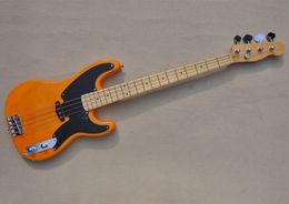 Factory Custom 4 Strings Electric Bass Guitar with Maple Fingerboard Can be Customised