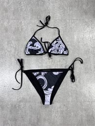 the Latest Female Designer Sexy Bikini Bur Transparent Strap Star Print Swimsuit Fashion Beach Suit Summer Women's Biquini
