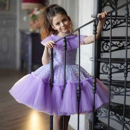 Girl's Dresses New Arrival Birthday Party Wedding Dress Sequin Big Bow Baby Girl Dress for Girl Palace Princess Evening Dresses Kid Clothes Z0223