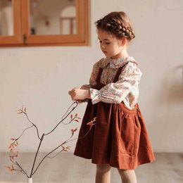 Girl's Dresses Toddler Kids Baby Girls Strap Corduroy Overall Strap Dress Outfit Clothes Button Solid Dresses 1-8t Christmas Dress Girl Costume