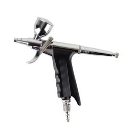 Airbrush Tattoo Supplies Pneumatic Spray Gun Dual Action High Capacity Airbrush Trigger Pen Makeup Nail Beauty Barber Tatoo Car Paint Cake Decoration 230223