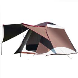 Tents and Shelters New Camping Tent Outdoor 46 People Double Vinyl Rain and Sun Protection Field Camping Big Tent Outdoor Tent J230223