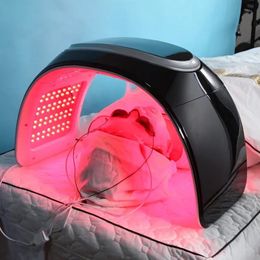 The Newest 7 Color Nano Spray PDT LED Light Therapy Facial Panel red light therapy bed Face Mask Device With Steamer