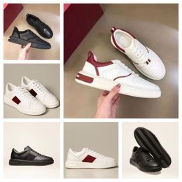 New Famous Brand Men's Moony Sneaker Shoes Stripe Leather White Black Comfort Chunky Sole Man Black Skateboard Walking Shoe Discount Outdoor Trainers EU38-46