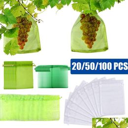 Other Garden Supplies 20 50 100Pcs Grapes Fruit Protection Bags Mesh Agrictural Orchard Pest Control Anti Bird Netting Vegetable Dro Dhsob