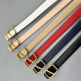 Luxury leather belt gold plated mens designer belts matel letter V buckle white lack cinturone solid color business 2.5cm fashion vintage belts for women designer