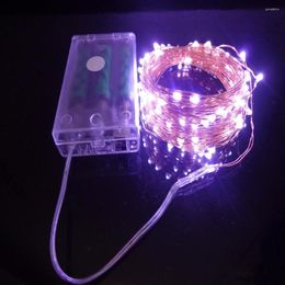 Strings LED Copper Silver Wire Flexible String Waterproof Dry Battery Operated Safe 10m100 Wedding Party Christmas Tree Flower Home