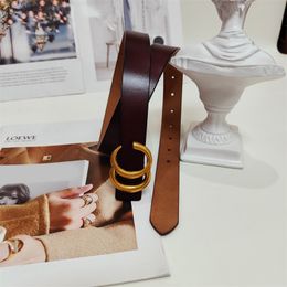 Black luxury leather belts for women designer popular valentine s day lovers cinture plated gold buckle solid color western style fashionable leather belt mens