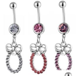 Navel Bell Button Rings D0540 Belly Ring Mix Colors Drop Delivery Jewelry Body Dhgarden Dhhul