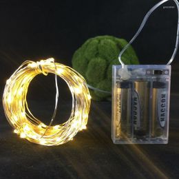 Strings 100 33ft 100LEDs LED Battery Operated String Lights For Xmas Garland Party Wedding Decoration Christmas Fairy
