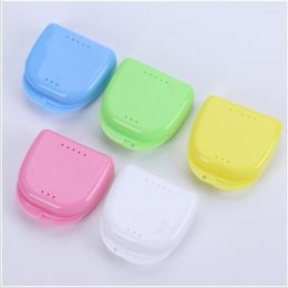 Storage Bottles 1Pcs Dentures Cleaner Denture Bath Box Case Dental False Teeth Appliance Container Boxes H0007