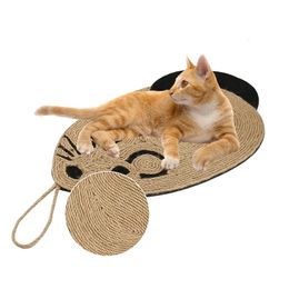 Cat Costumes Scratcher Board Toys s Grinding Nail Scraper Mat Scratching Post Scratch Resistant Sisal Tower Tree Free Ship 230222