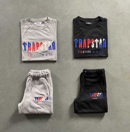 2023 London Embroidery Tops Trapstar Men's Short Suit Designer T-Shirts Summer Hip Hop Sports and leisure