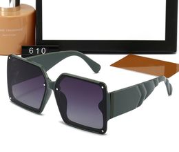 2023 Neueste G Männer Designer-Sonnenbrillen für Frauen Luxus-Sonnenbrillen PC Vollformat modische Sonnenbrille Damen Strand Antireflex-Sonnenbrille Occhiali famosi 610