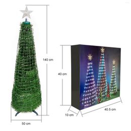 Christmas Decorations 1.4 M Tree With Remote Control Xmas Ornaments Year Decor Kids Gift Figurines Navidad Crafts