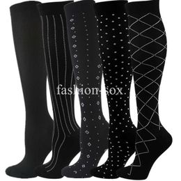 5PC Socks Hosiery Men Women Compression Socks Knee High 2030 Mmhg Compression Socks Sport Socks For Medical Edoema Diabetes Varicose Veins Socks Z0221