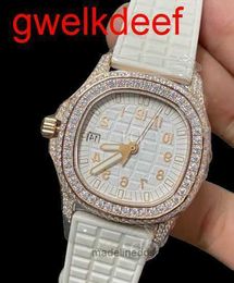 High Quality Fashion Iced Out WatchesMens Wrist Luxury Round Cut Lab Gr DDGU QPL4