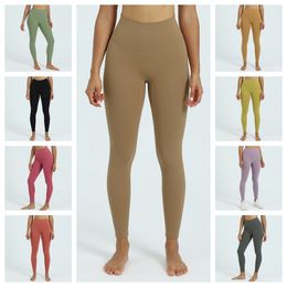 LL High Waisted Lounge Yoga Legging 25" - Workout Leggings for Women Buttery Soft Yoga Pants