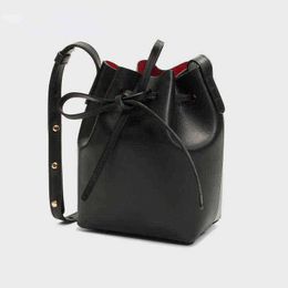 Fashion Bag Tote Ansurstudios Mini Bucket Mansur Donna Vera pelle Spalla Gavriel Ladies Crossbody s Small for Girl 220418