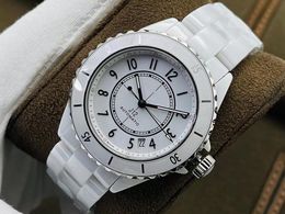 J12 is 38mm in diameter and comes with 12.1 automatic chain closing machine movement sapphire glass mirror round polished case and chain waterproof