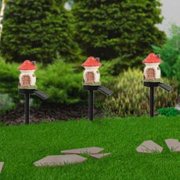 Solar Ground Plug Lights High Brightness Resin Decorative Cartoon 600mAh Waterproof Art Crafts Holiday Gifts For