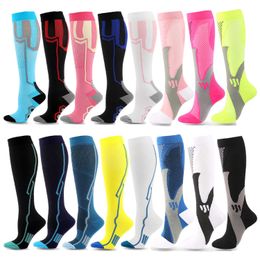 5PC Socks Hosiery New Harajuku Compression Stockings 2030 Mmhg Fit Pregnancy Varicose Veins Nursing Blood Circulation Adult Women Men Sport Socks Z0221