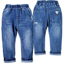 Jeans 4117 elastic waist spring autumn soft denim jeans pants kids boys jeans boy trousers children fashion 230223