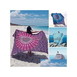 Tapestries 150X200Cm Bohemian Style Polyester Fiber Beach Towel Shawl Mandala Rec Bed Sheet Tapestry Drop Delivery Home Garden Dhx3I