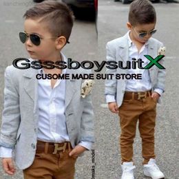 Clothing Sets Boys Suit 2 Piece Wedding Tuxedo Party Jacket Pants Child Blazer Set Kids Festive Custom Clothes come enfant garon W0224